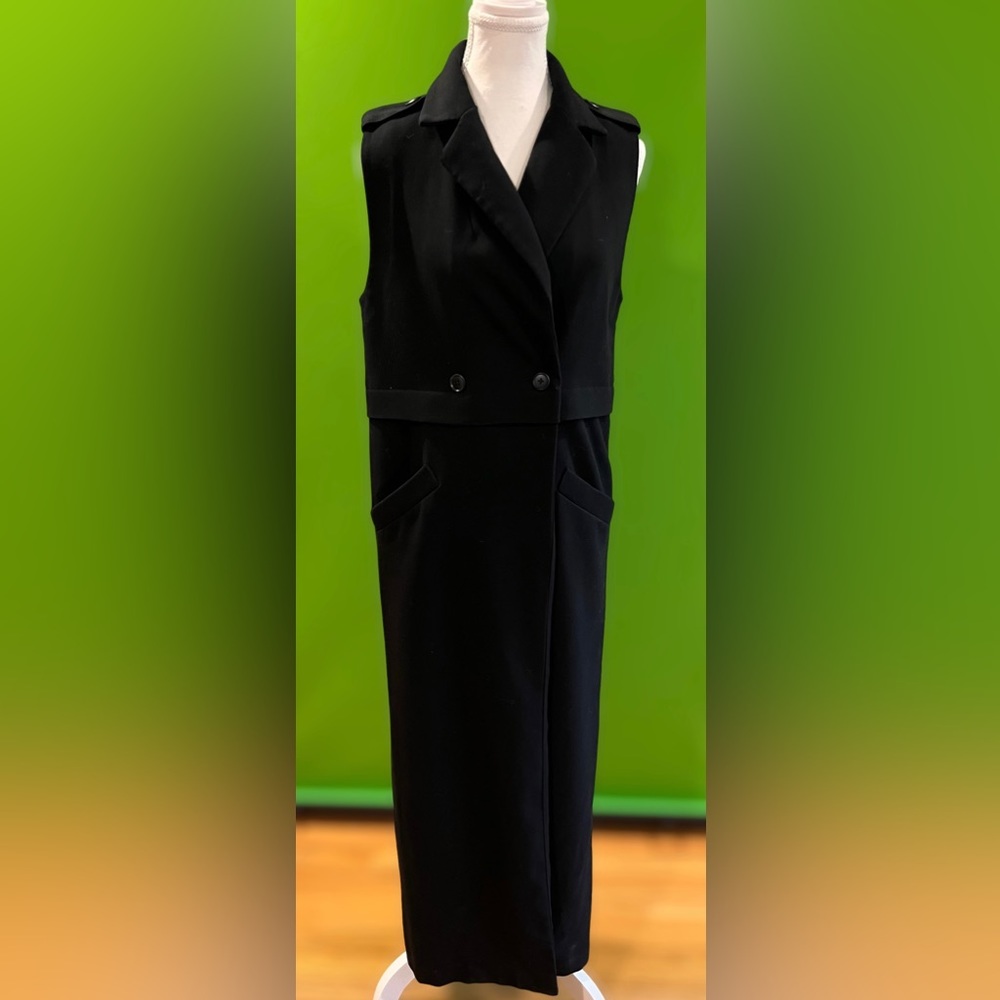 Forever 21 sleeveless maxi black vest